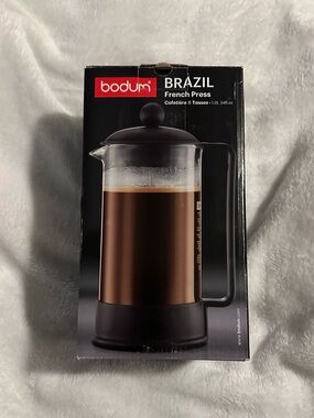 Bodum Brazil French Press in Copper and Black Finish